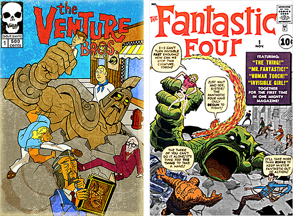 venture bros comic book covers
